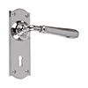 Chester Handle, Nowton Keyhole Plate, Nickel