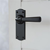 Chester Handle, Nowton Plain Plate, Matt Black