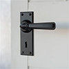 Chester Handle, Ripley Keyhole Plate, Matt Black