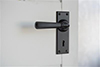 Chester Handle, Ripley Keyhole Plate, Matt Black