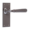 Chester Handle, Ripley Plain Plate, Polished