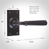 Chester Handle, Ripley Short Plate, Matt Black