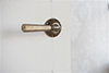 Chester Handle, Reeded Plate, Antiqued Brass