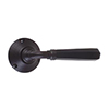 Chester Handle, Reeded Plate, Matt Black