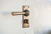 Chester Handle, Bristol Privacy Plate, Antiqued Brass