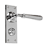 Chester Handle, Bristol Privacy Plate, Nickel