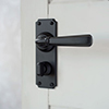 Chester Handle, Ilkley Privacy Plate, Matt Black