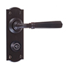 Chester Handle, Nowton Privacy Plate, Matt Black