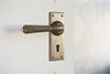 Bromley Handle, Bristol Keyhole Plate, Antiqued Brass