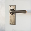 Bromley Handle, Bristol Plain Plate, Antiqued Brass