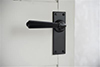 Bromley Handle, Bristol Plain Plate, Matt Black