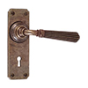Bromley Handle, Ilkley Keyhole Plate, Antiqued Brass
