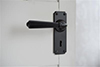 Bromley Handle, Ilkley Keyhole Plate, Matt Black