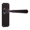 Bromley Handle, Ilkley Plain Plate, Matt Black