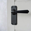 Bromley Handle, Ilkley Plain Plate, Matt Black