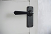 Bromley Handle, Ilkley Plain Plate, Matt Black