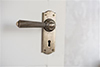 Bromley Handle, Nowton Keyhole Plate, Antiqued Brass