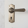 Bromley Handle, Nowton Keyhole Plate, Antiqued Brass