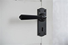 Bromley Handle, Nowton Keyhole Plate, Matt Black