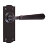 Bromley Handle, Nowton Plain Plate, Matt Black