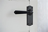 Bromley Handle, Nowton Plain Plate, Matt Black