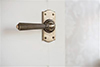 Bromley Handle, Nowton Short Plate, Antiqued Brass