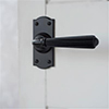 Bromley Handle, Nowton Short Plate, Matt Black