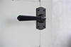 Bromley Handle, Nowton Short Plate, Matt Black