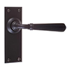 Bromley Handle, Ripley Plain Plate, Matt Black