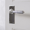 Bromley Handle, Ripley Plain Plate, Nickel