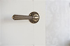 Bromley Handle, Reeded Plate, Antiqued Brass