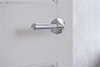 Bromley Handle, Reeded Plate, Nickel