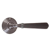Bromley Handle, Reeded Plate, Polished
