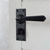 Bromley Handle, Bristol Privacy Plate, Matt Black