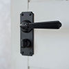 Bromley Handle, Ilkley Privacy Plate, Matt Black