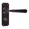 Bromley Handle, Ilkley Privacy Plate, Matt Black