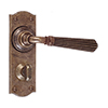 Bromley Handle, Nowton Privacy Plate, Antiqued Brass