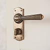 Bromley Handle, Nowton Privacy Plate, Antiqued Brass