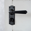 Bromley Handle, Nowton Privacy Plate, Matt Black