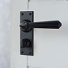 Bromley Handle, Ripley Privacy Plate, Matt Black