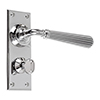 Bromley Handle, Ripley Privacy Plate, Nickel