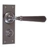 Bromley Handle, Ripley Privacy Plate, Polished