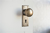 Holkham Door Knob, Bristol Keyhole Plate, Antiqued Brass