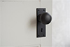 Holkham Door Knob, Bristol Keyhole Plate, Beeswax