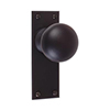 Holkham Door Knob, Bristol Plain Plate, Beeswax