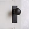 Holkham Door Knob, Bristol Plain Plate, Beeswax