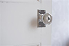 Holkham Door Knob, Bristol Short Plate, Nickel