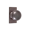 Holkham Door Knob, Bristol Short Plate, Polished