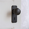 Holkham Door Knob, Ilkley Keyhole Plate, Beeswax