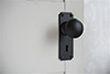 Holkham Door Knob, Ilkley Keyhole Plate, Matt Black